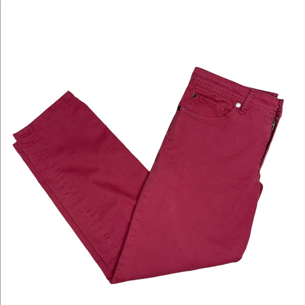 Calvin Klein Skinny Crop Red Jeans